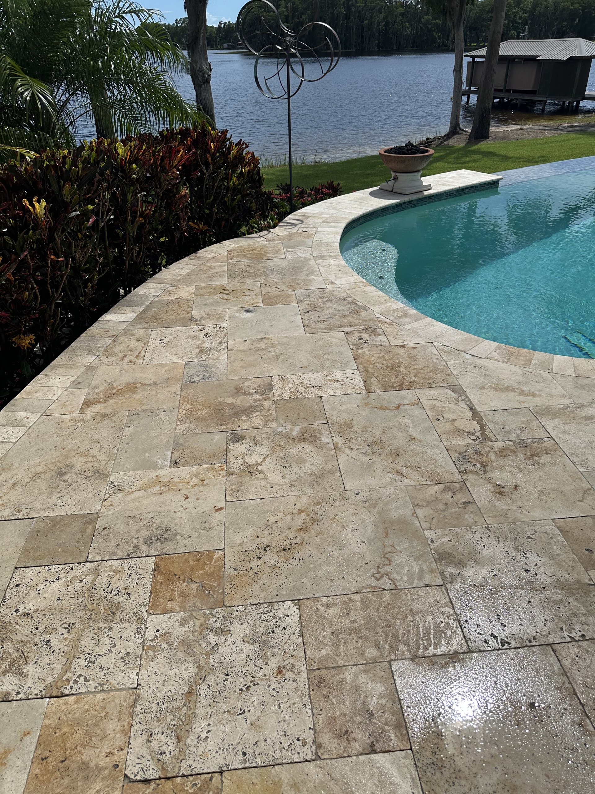 Cracked and broken pavers needing repair in Tampa Bay